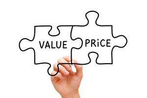 Value Price Puzzle Concept