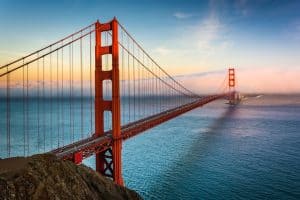 Image of the Golden Gate Bridge in San Francisco, California