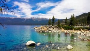 Image of the shoreline of Lake Tahoe in Nevada