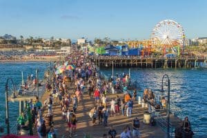 Image of the Santa Monica Pier in Los Angeles, California