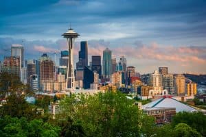 Image of downtown Seattle where we provide answering service in Washington