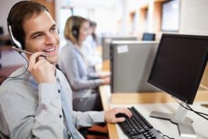 Image of a call center team providing answering service in Nebraska