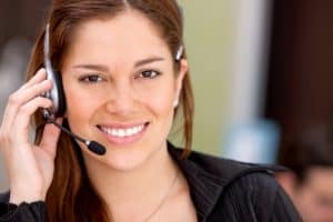 Image of a MAP Communications receptionist providing Employee Call Out Line Services