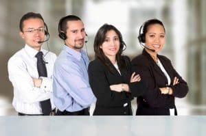 Image of a HIPAA compliant medical answering service team