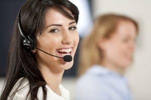 Image of a MAP Communications virtual receptionist providing answering services