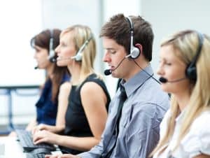 Image of a virtual receptionist team providing live answering service