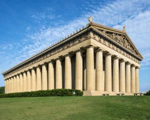 Image of the Parthenon Replica in Centennial Park in Nashville, Tennessee