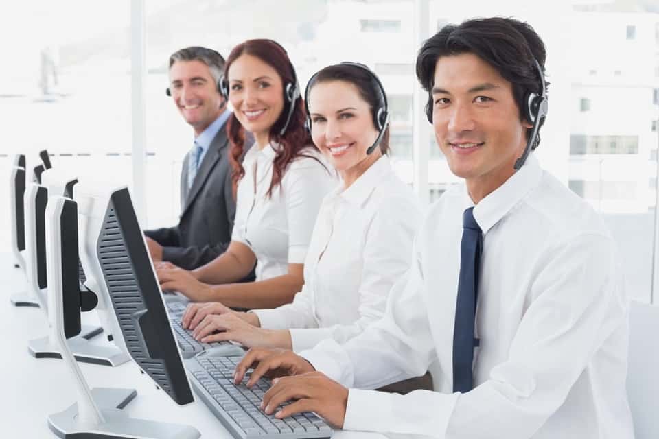 Image of MAP Communications employees providing product recall call center service