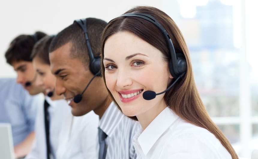 Image of MAP Communications call center agents providing sales lead capture and qualification services