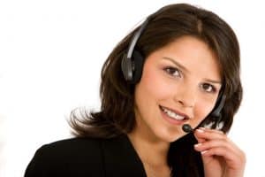 Image of a MAP Communications call center agent providing answering services