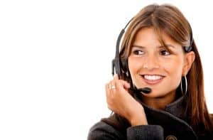 Image of a MAP Communications receptionist providing answering services