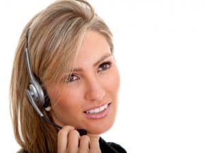 Image of a MAP Communications remote receptionist providing answering services