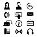 graphic for different types of answering services icons